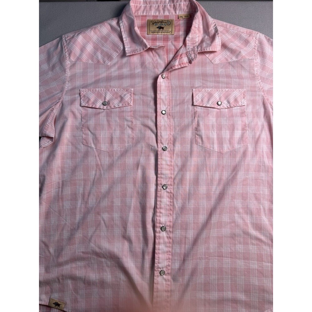 Western Aloha Pearl Button Snap Shirt Mens 2XL Excellent Condition Paniolo
